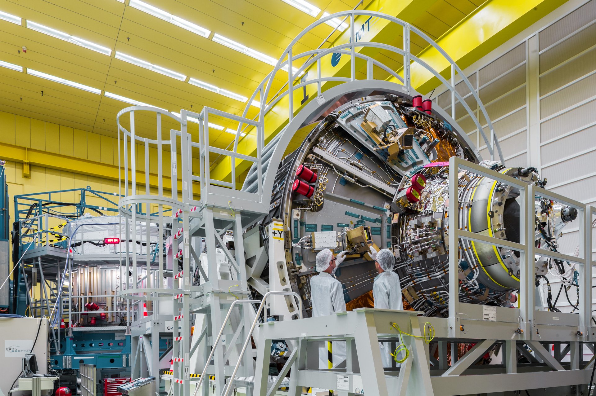 EADS Astrium in Bremen stellt für das Ariane Projekt das Raumfahrtmodul ATV 5 (Automated Transfer Vehicle) her.